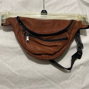 Vintage Brown leather Fanny pack